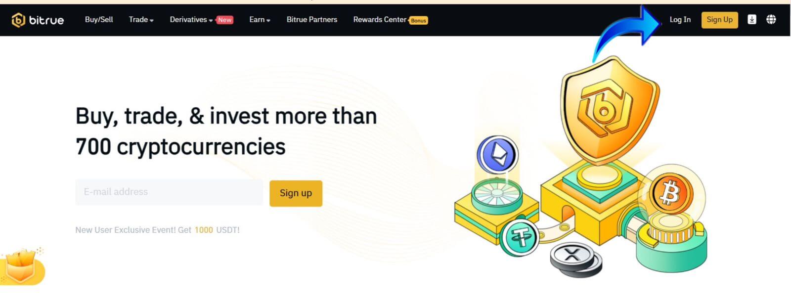 How to Open Account and Sign in to Bitrue